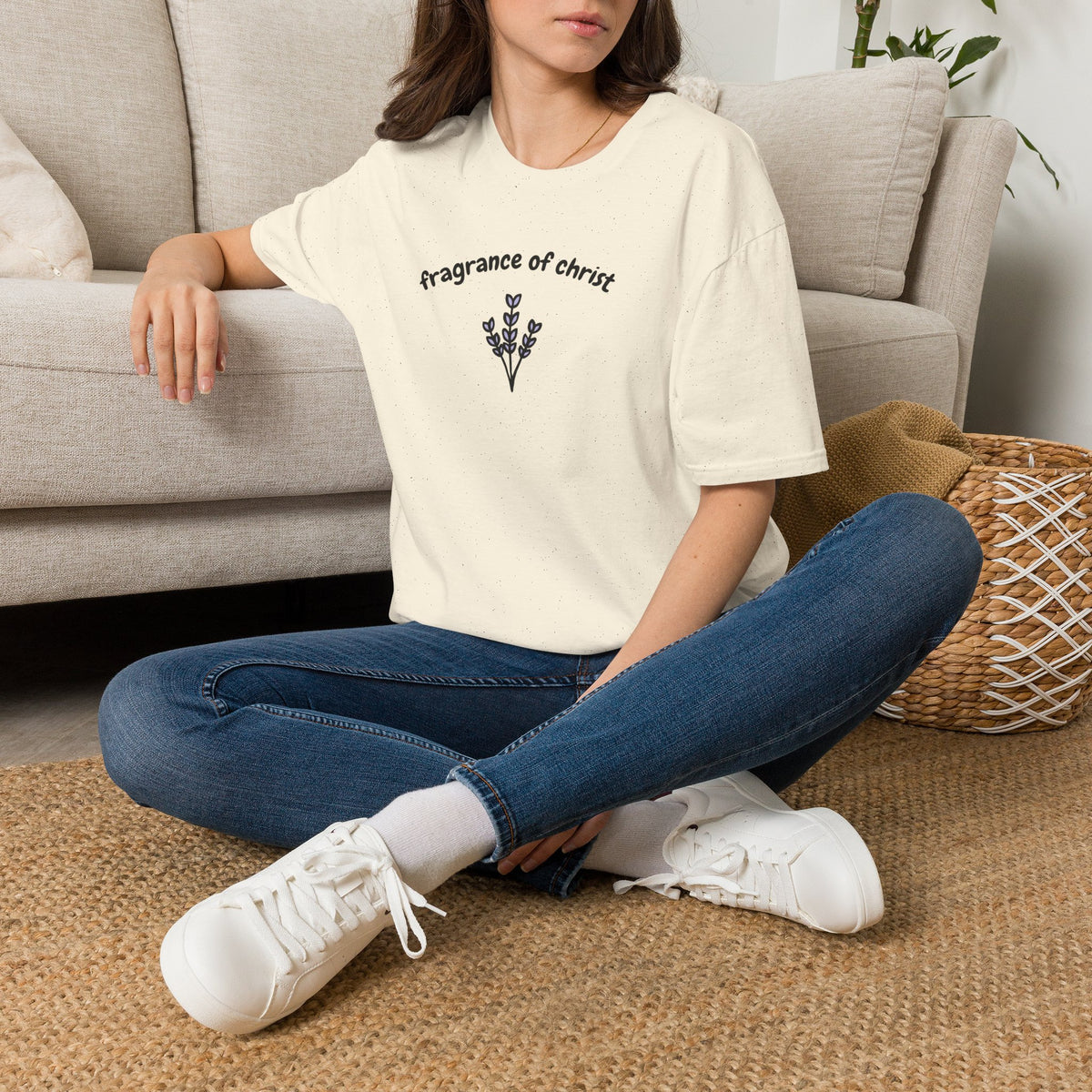 T-Shirt — "Fragrance of Christ" Floral Christian Tee