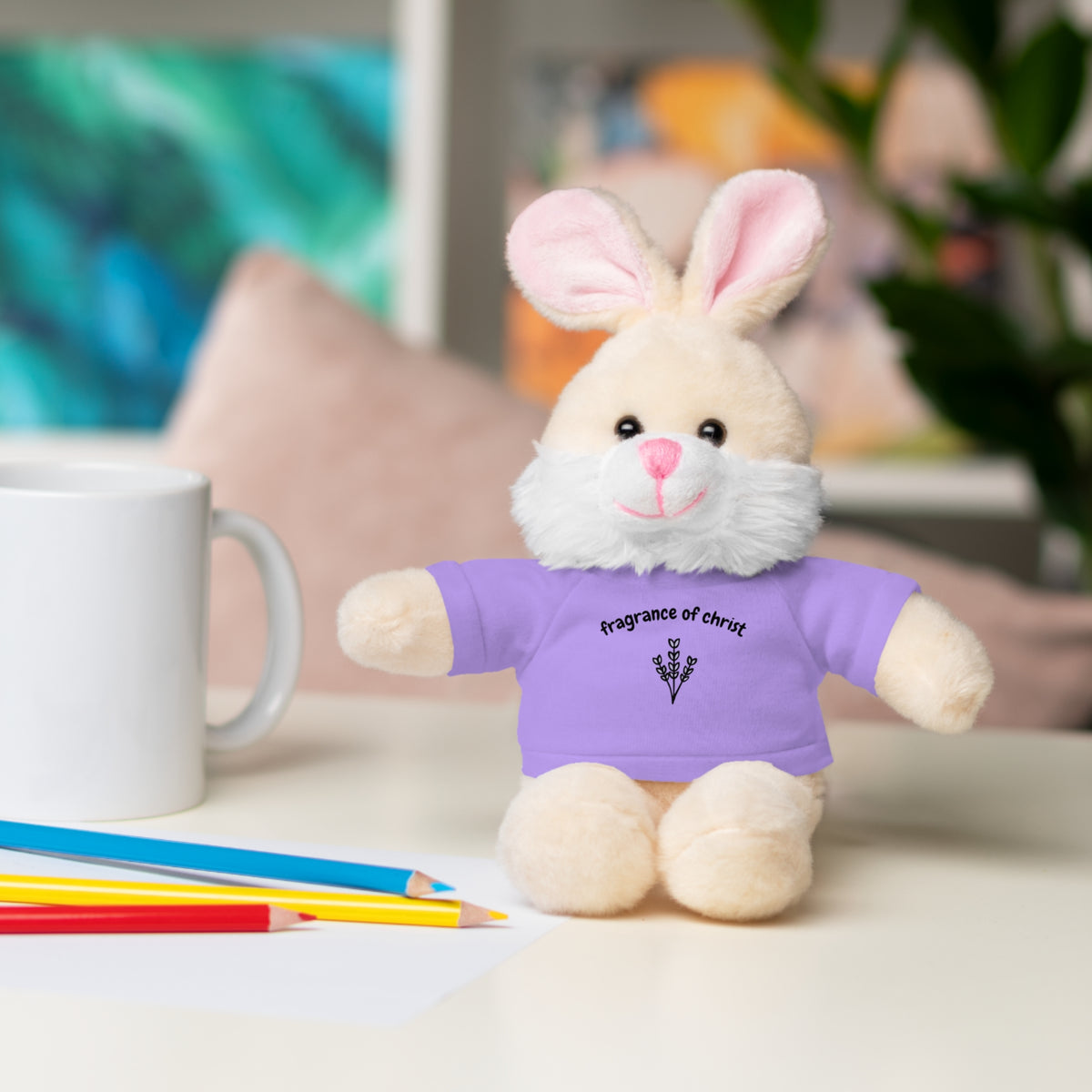 Lavender "Fragrance of Christ" Plush Bear with Tee