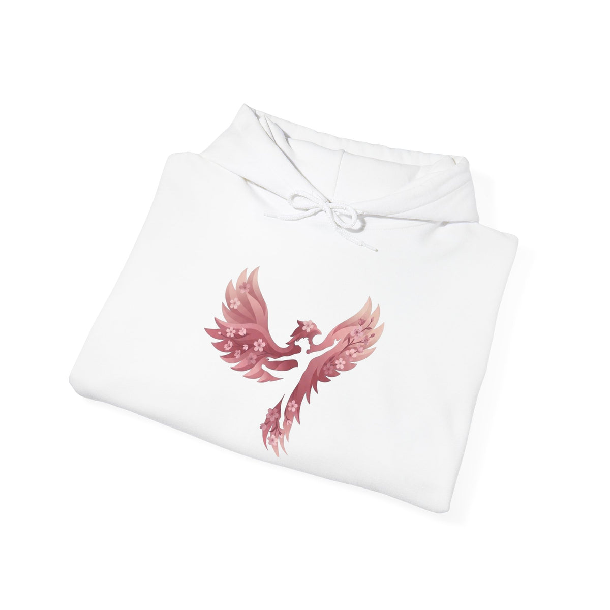 Rose Gold Phoenix Hoodie — Feminine Phoenix Bird Pullover