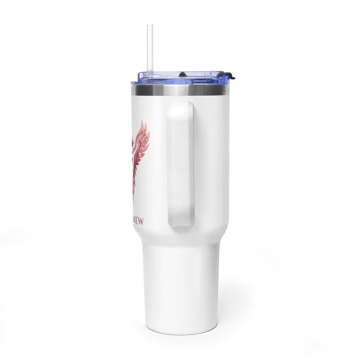40oz Vacuum Tumbler with Straw – Rise Anew Program Floral Design