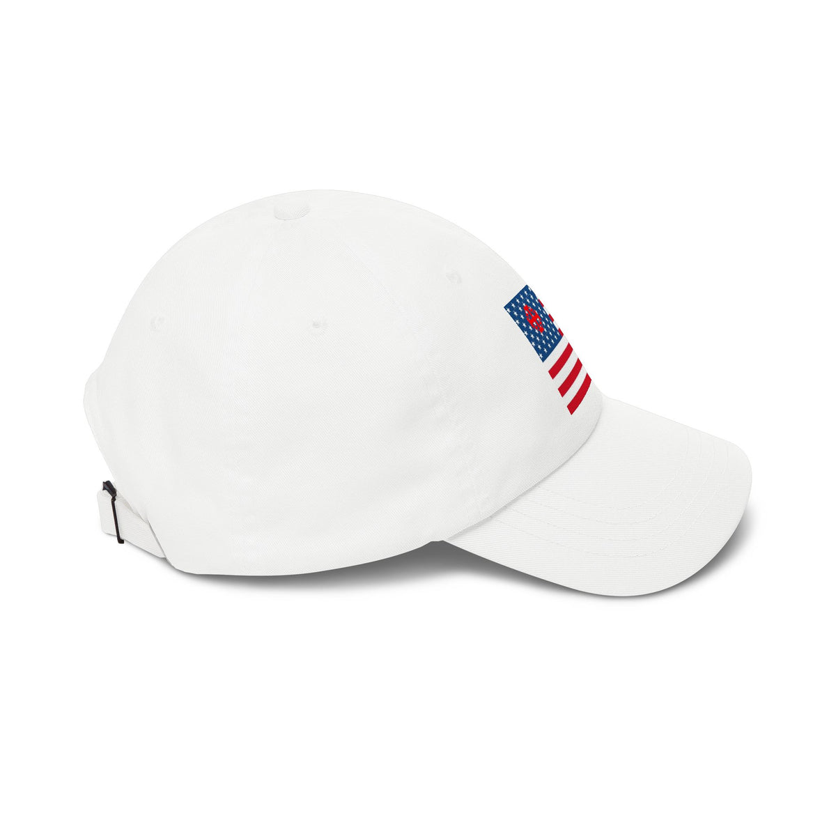Patriotic Vintage Baseball Dad Cap with Embroidered Crusader Heart Flag