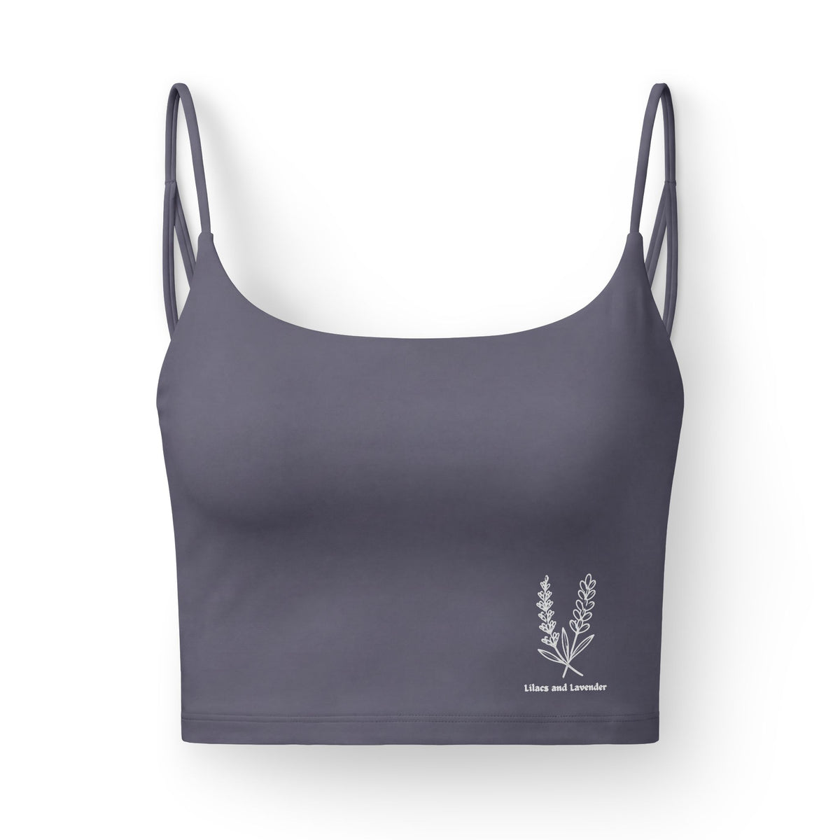 Lilacs and Lavender Crop Bra – 'Lilacs and Lavender' Luxe Women's Bralette