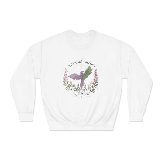 Phoenix Firebird Crewneck Sweatshirt - "Rise Anew" Inspirational Graphic
