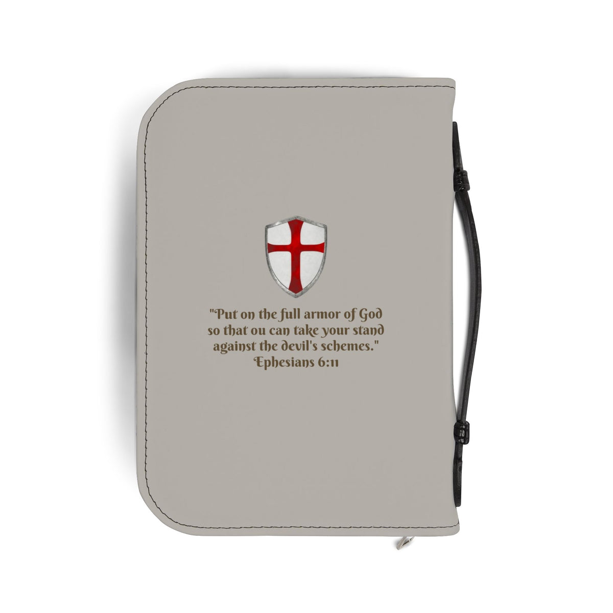 Bible Cover — 'Armor of God' Ephesians 6:10-18 Zippered Bible Case