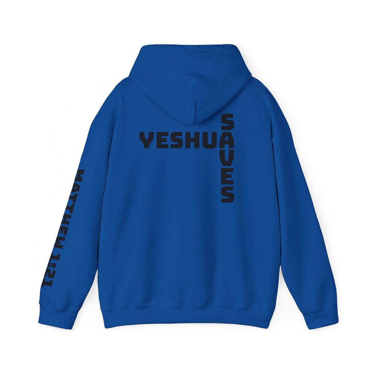 Yeshua Saves Christian Cross Hoodie