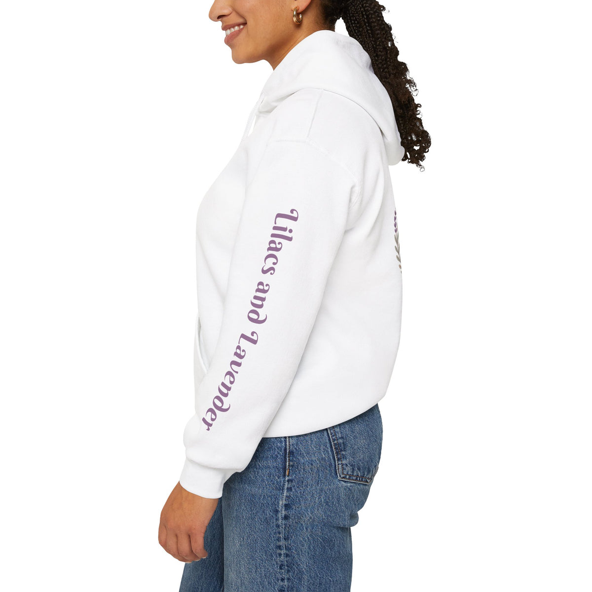 Lilacs and Lavender Floral Hoodie