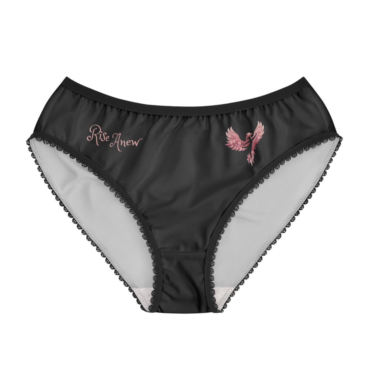 Women's Briefs — 'Rise Anew' Pink Phoenix Christian Scripture Bikini Briefs