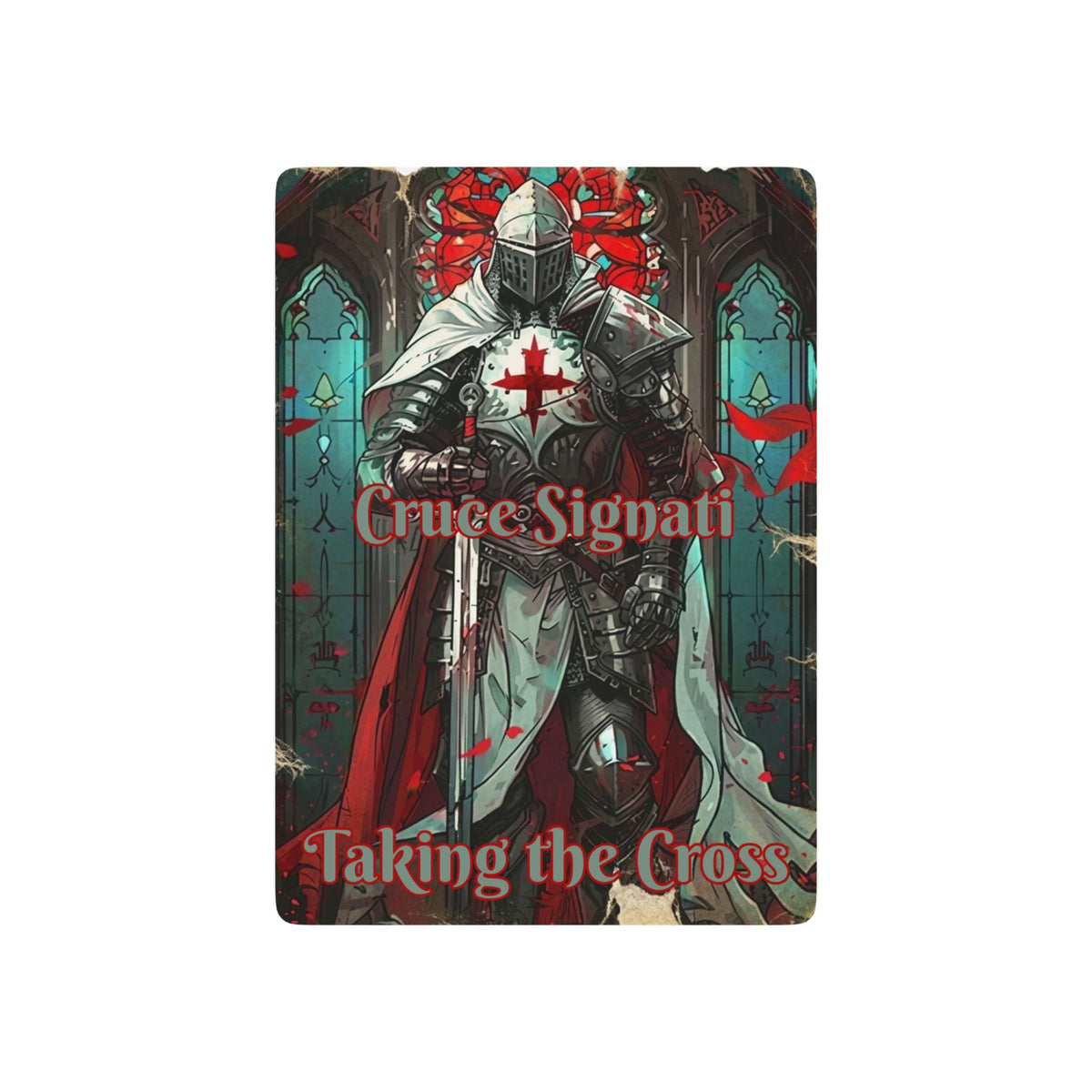 Crusader Knight Playing Cards — Medieval Templar Poker Deck