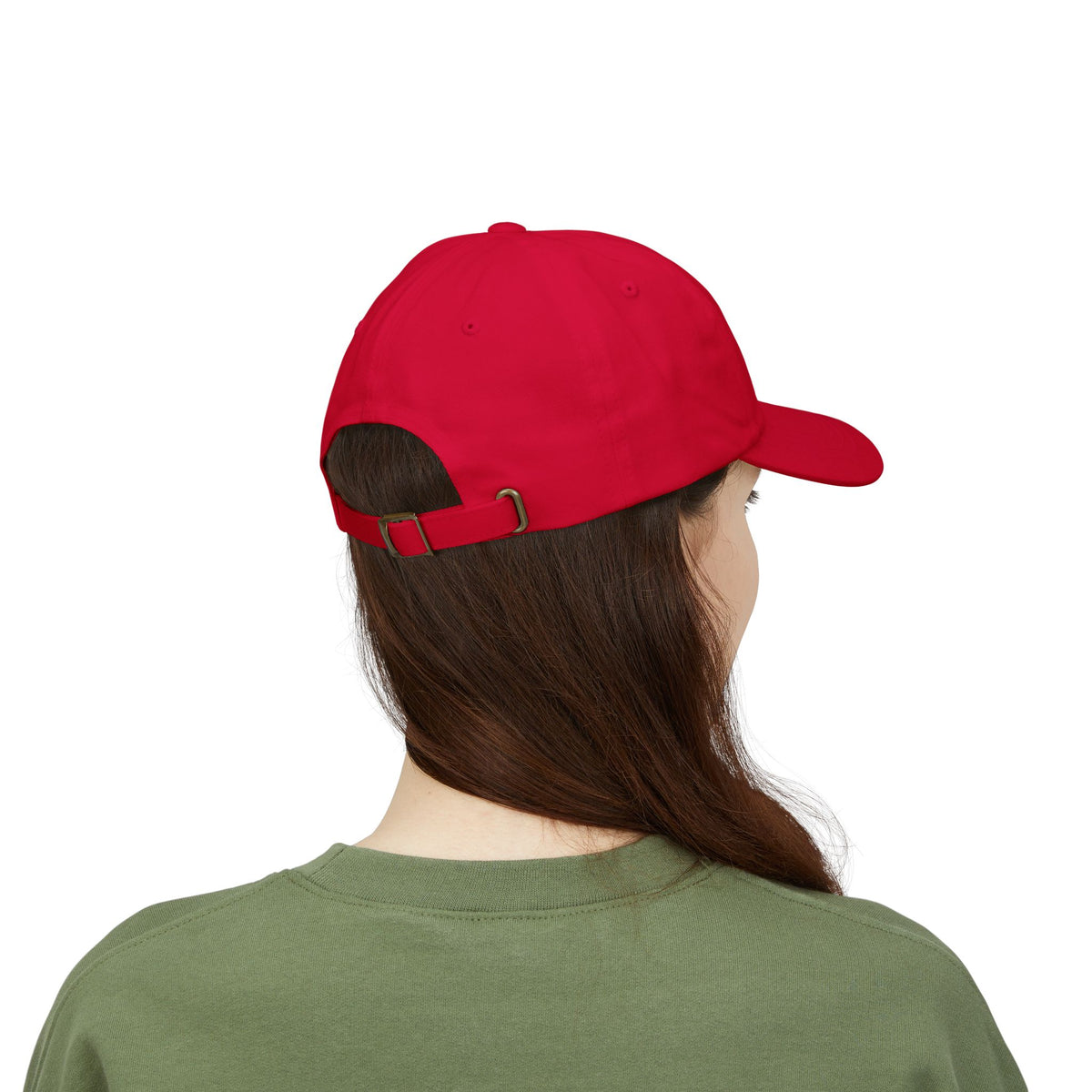 Patriotic Vintage Baseball Dad Cap with Embroidered Crusader Heart Flag