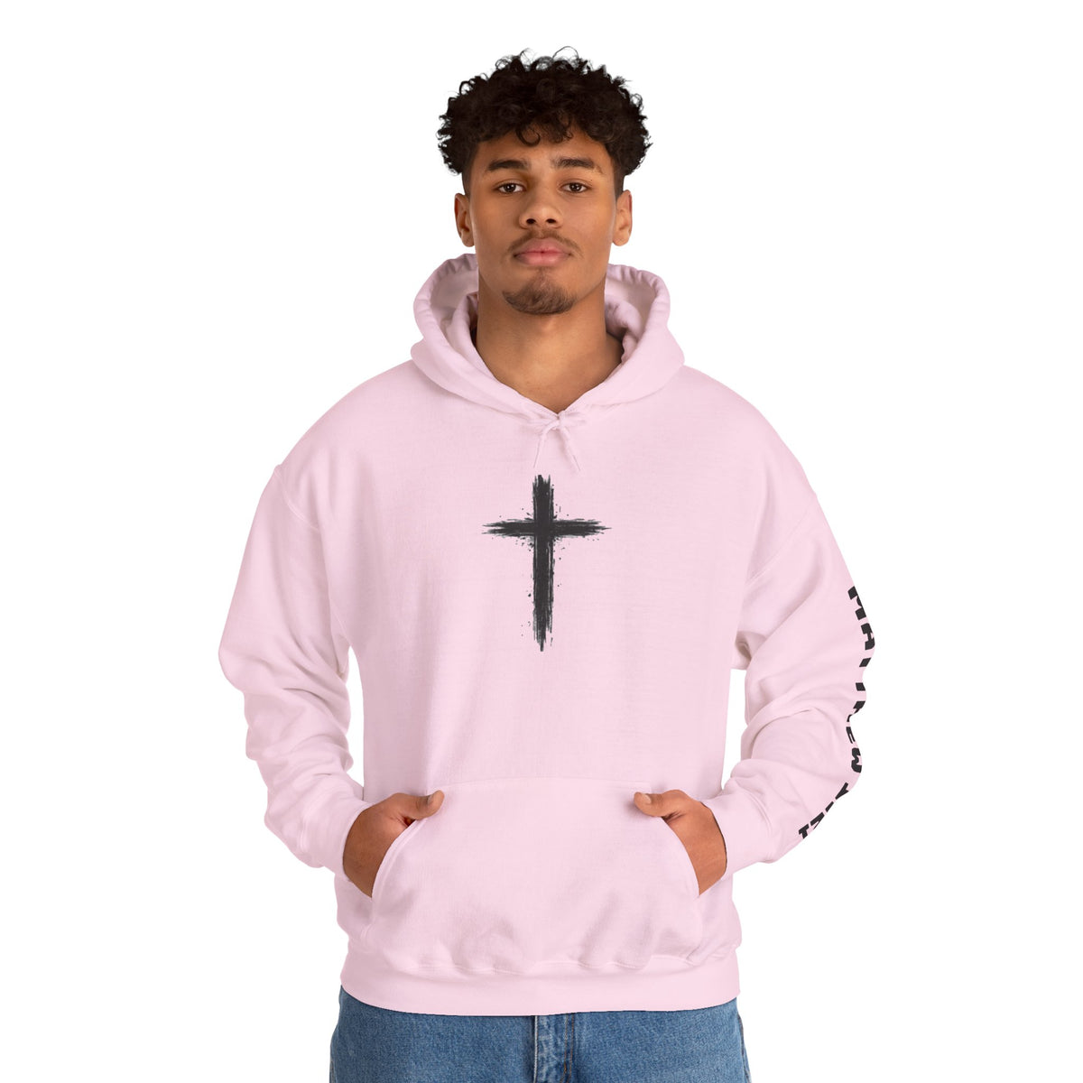Yeshua Saves Christian Cross Hoodie