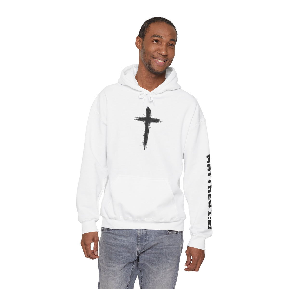 Yeshua Saves Christian Cross Hoodie