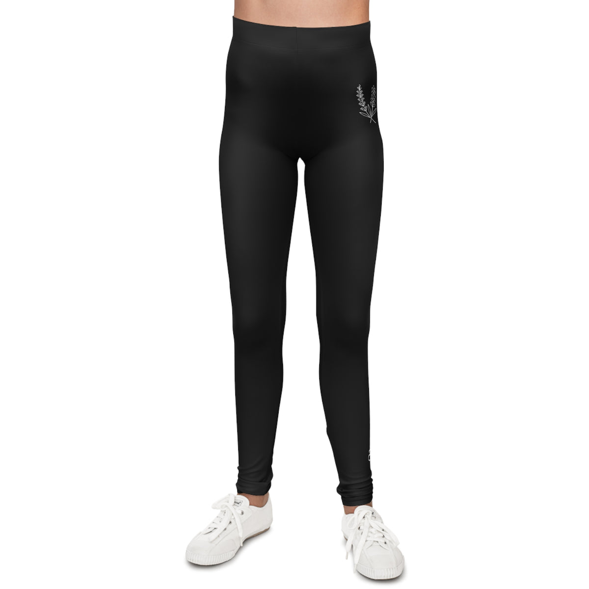 Youth Leggings — Lilacs and Lavender Athletic Tights