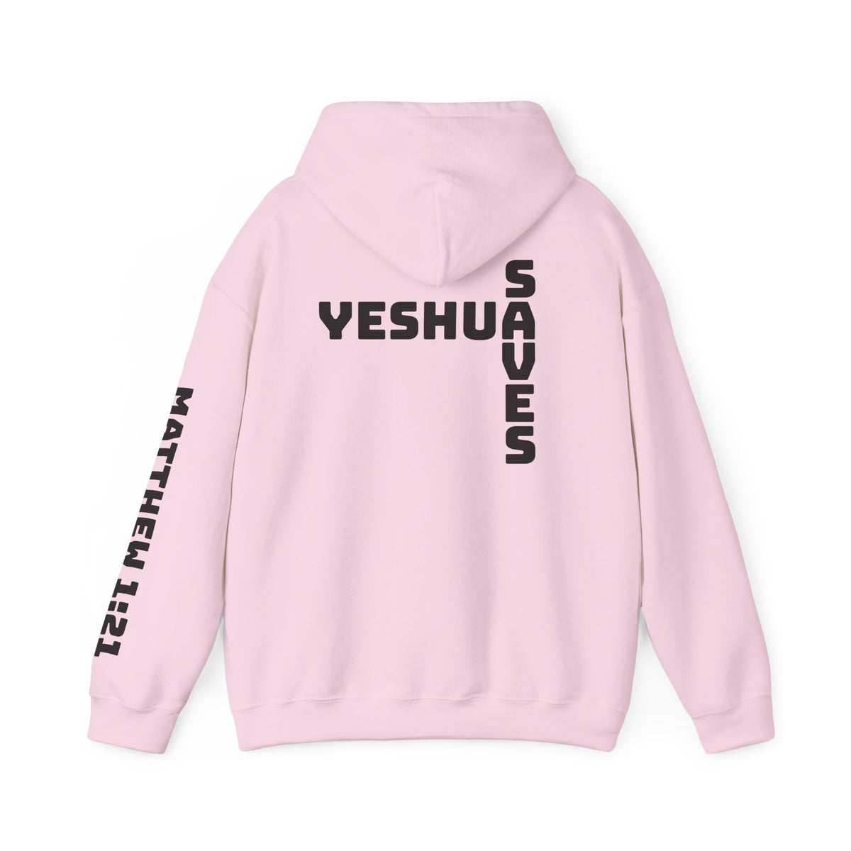 Yeshua Saves Christian Cross Hoodie