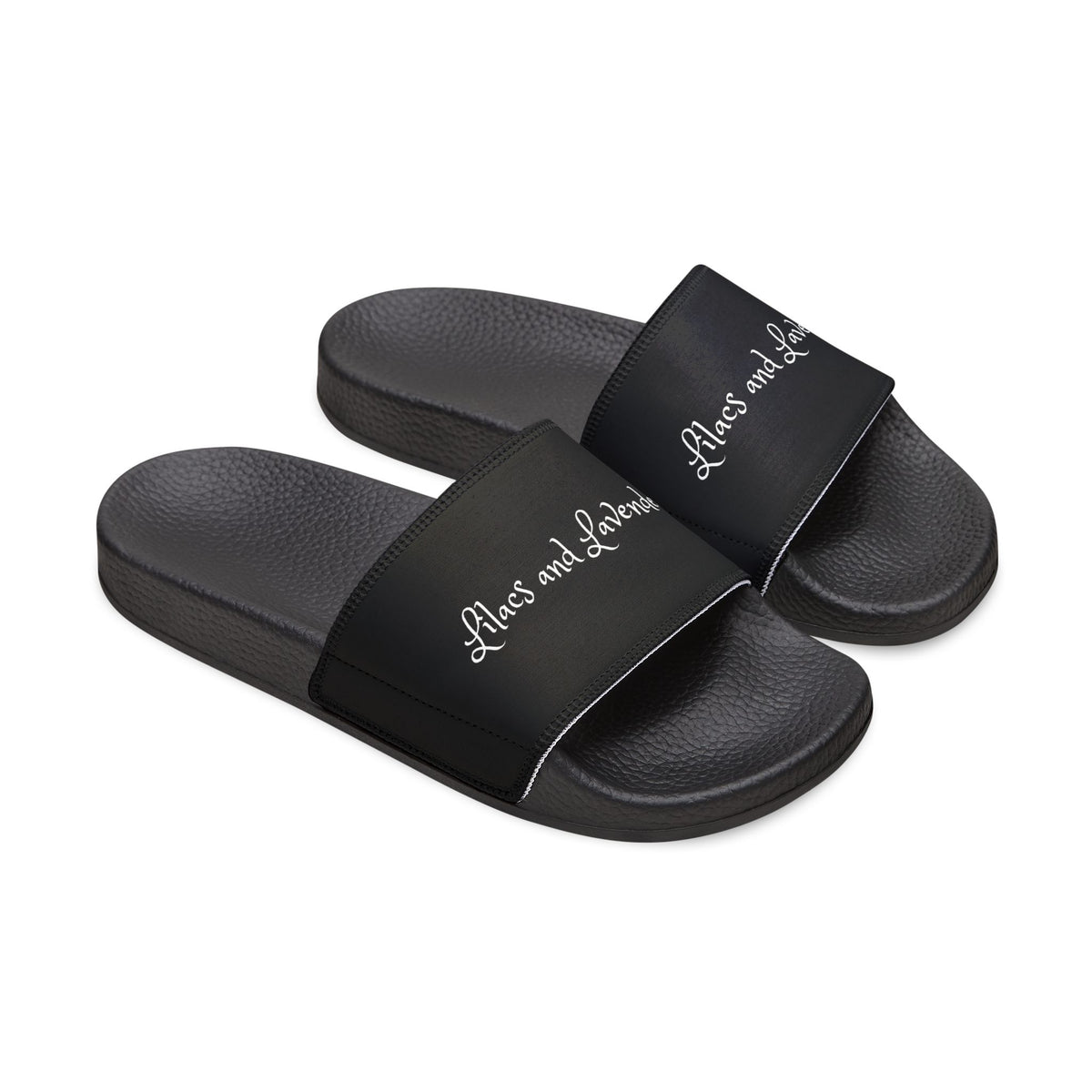 Women's Removable-Strap Slide Sandals — Adjustable Black Pool & Beach Slides
