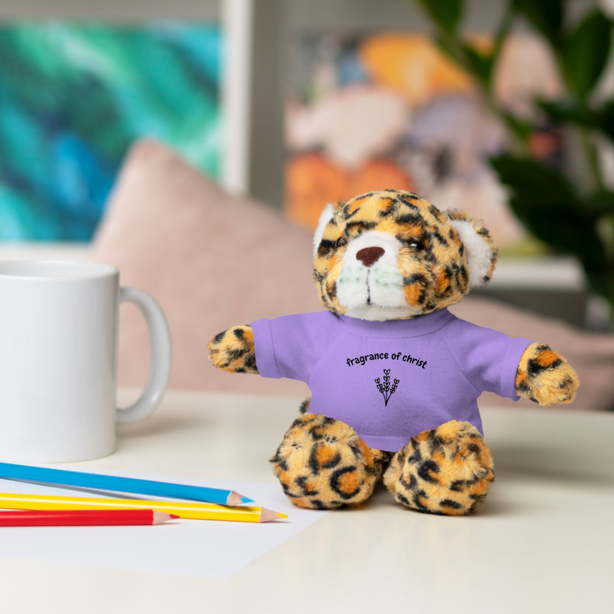 Lavender "Fragrance of Christ" Plush Bear with Tee