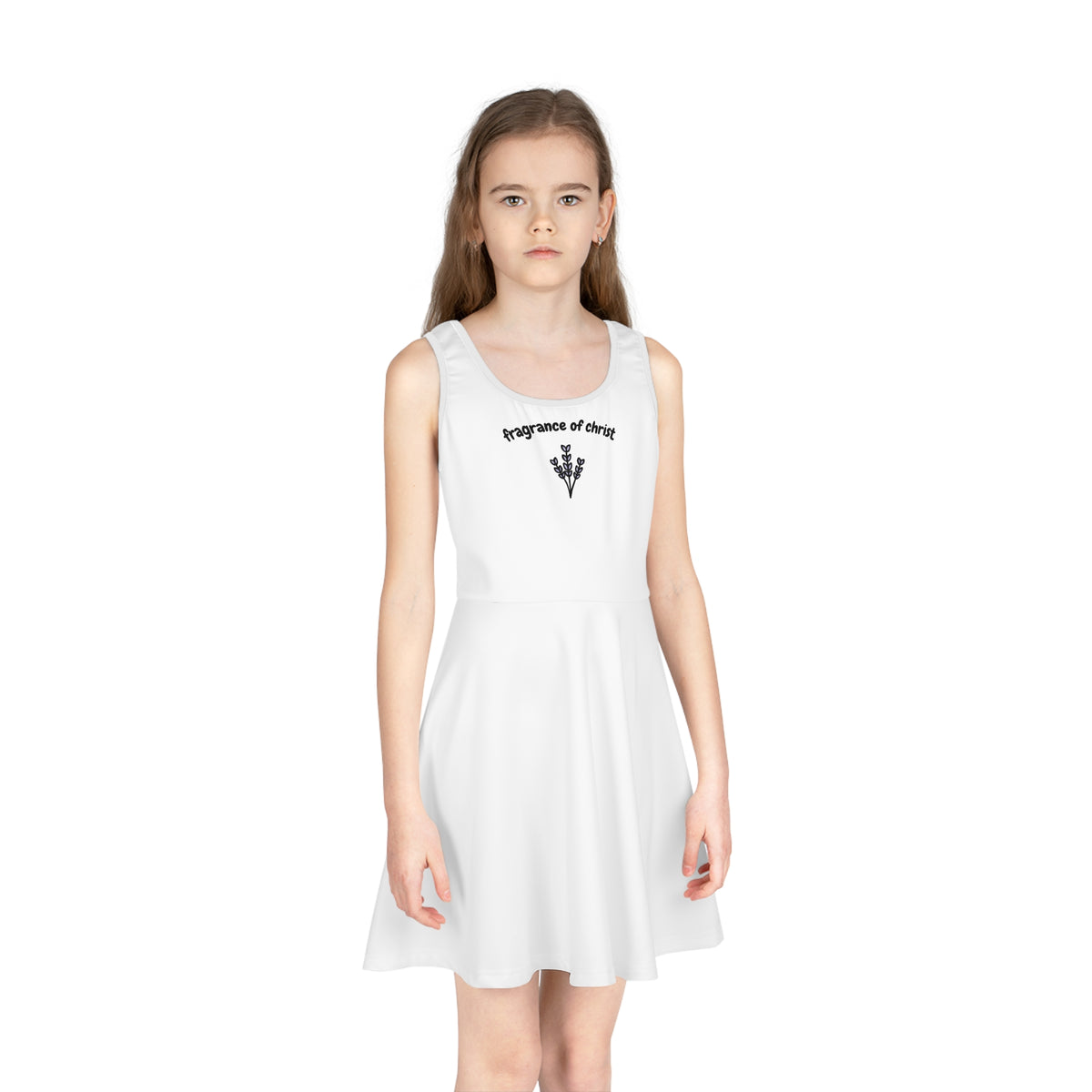 Girls' Sundress — "Fragrance of Christ" Floral Tank Dress
