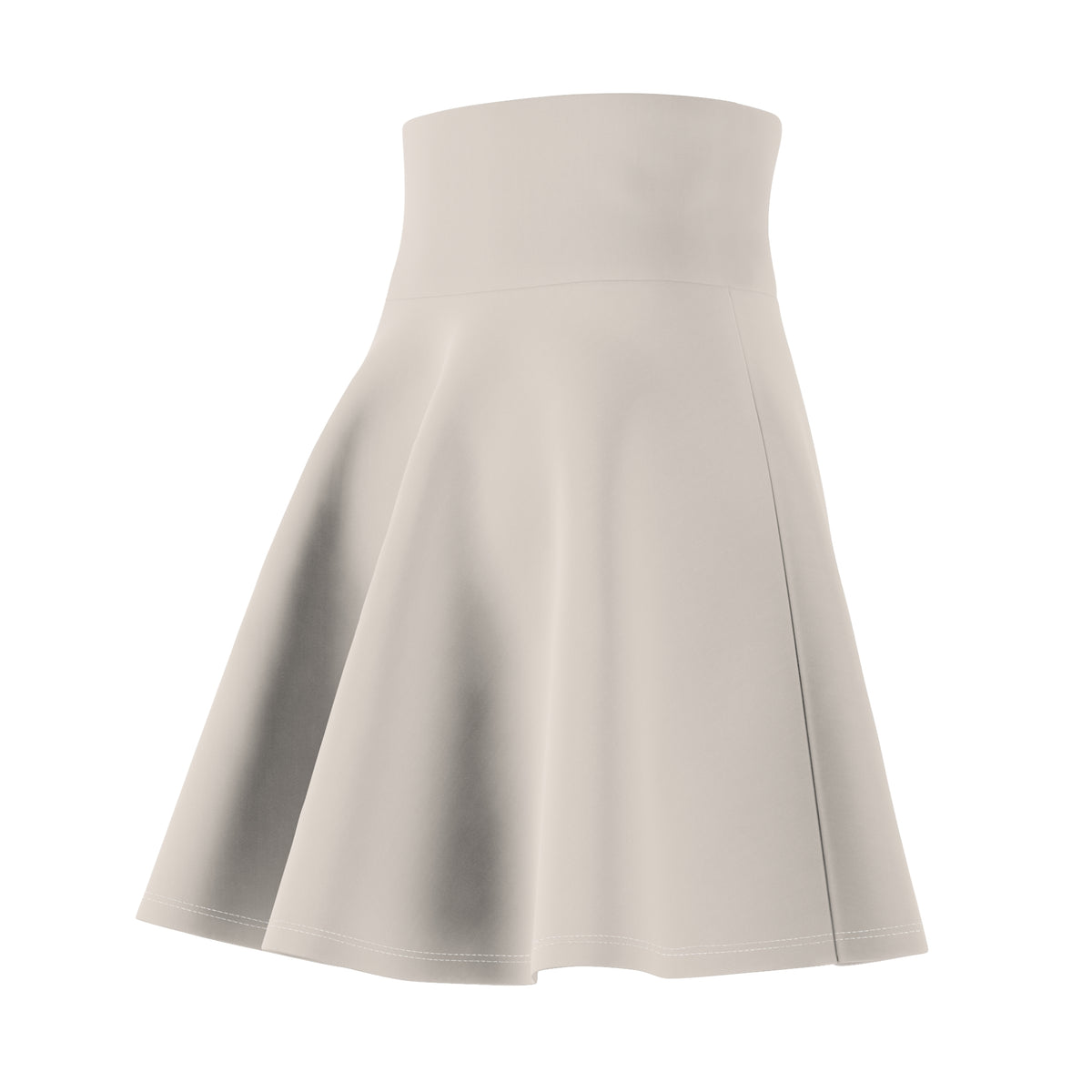 Floral Minimalist High-Waist Skater Skirt