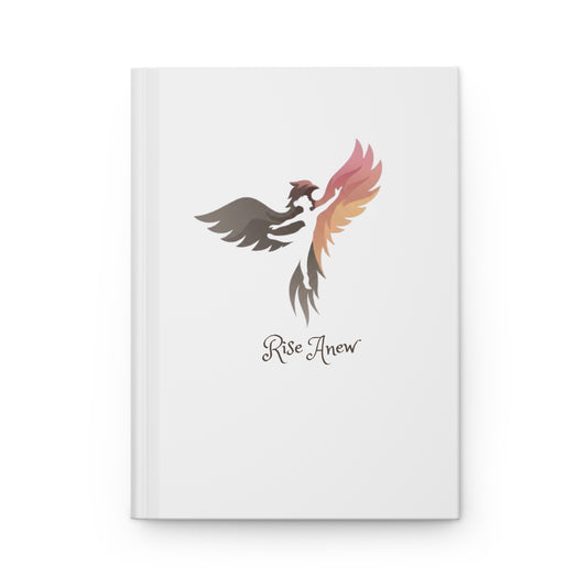 Rise Anew Hardcover Journal — Inspirational Phoenix Firebird Lined Notebook (2 Corinthians 5:17)