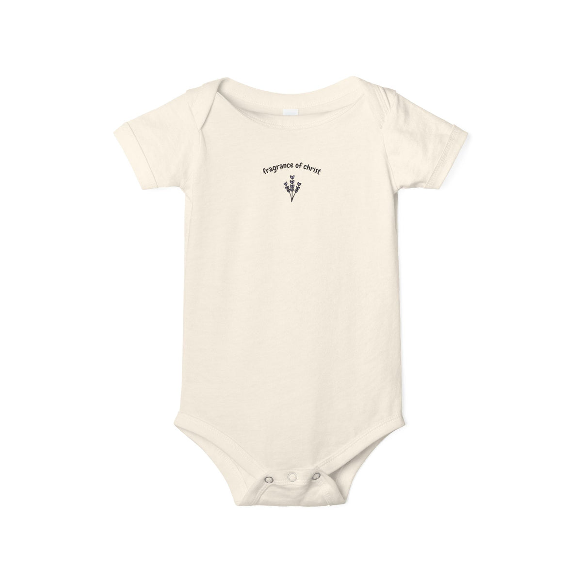 Infant One-Piece Bodysuit — "a tiny spark of sunshine" Minimal Floral Baby Onesie
