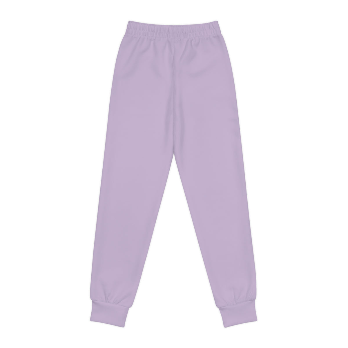 Lavender Youth Joggers with Minimal Floral V Detail