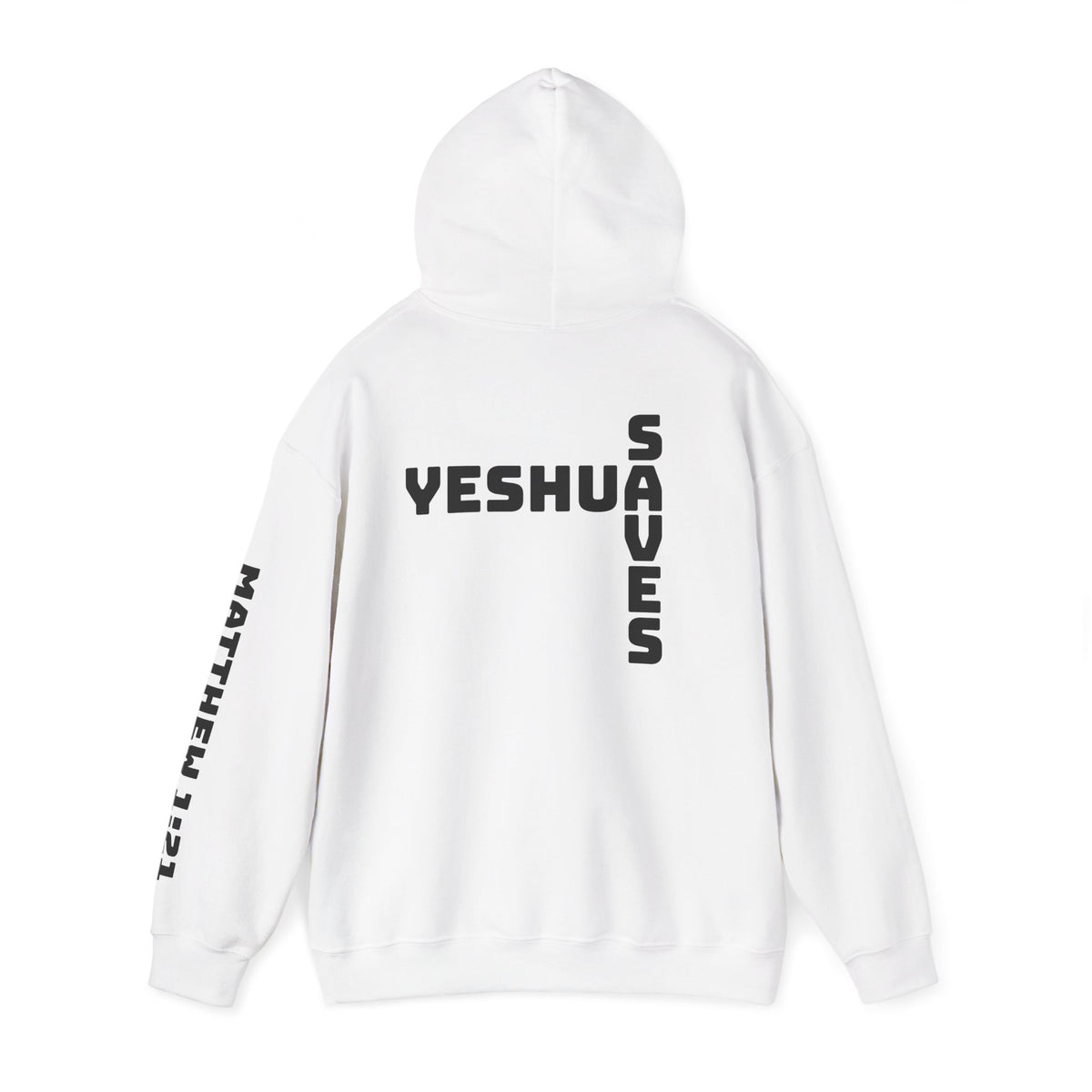 Yeshua Saves Christian Cross Hoodie
