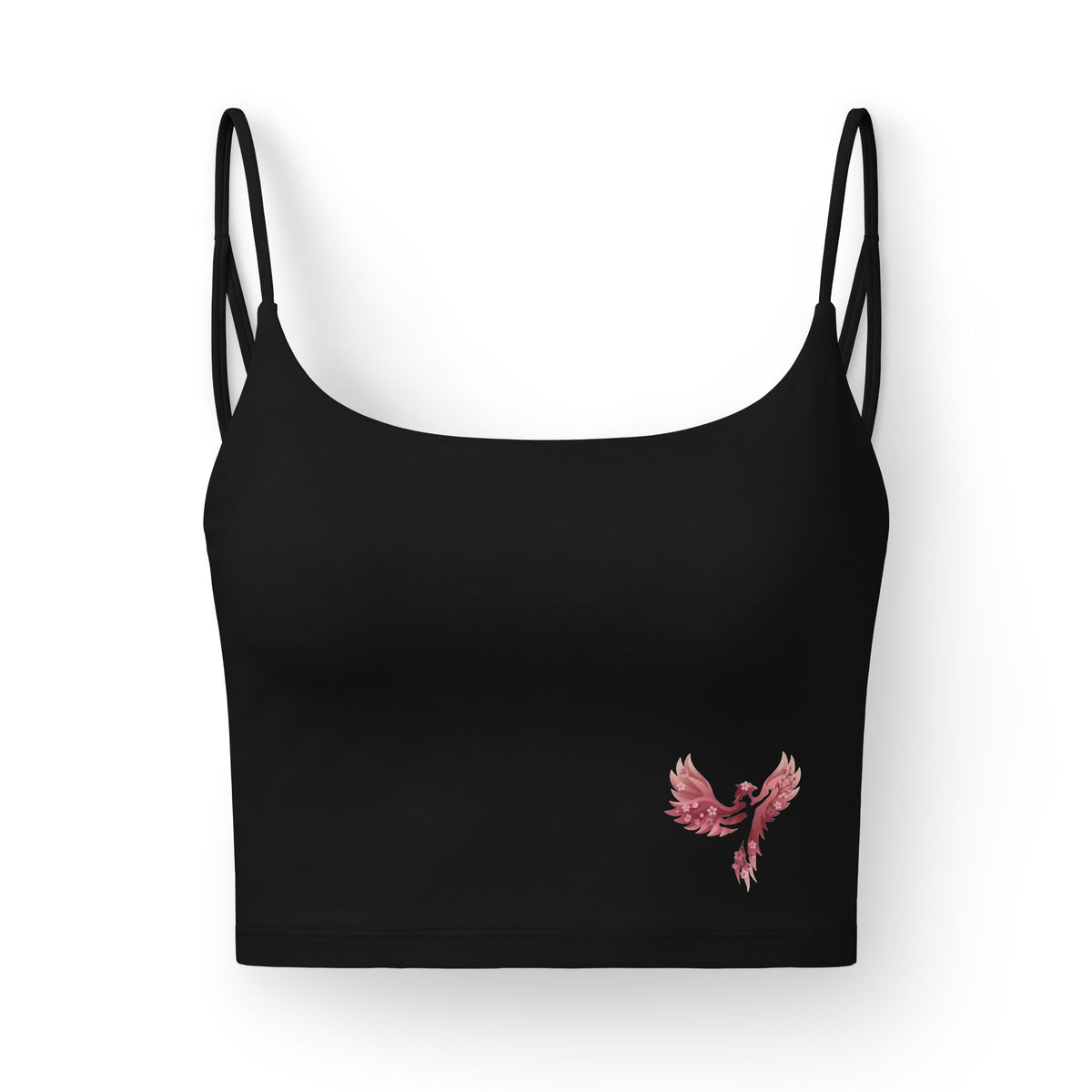 Luxe Rise Anew Bra Top — Black Cropped Bralette