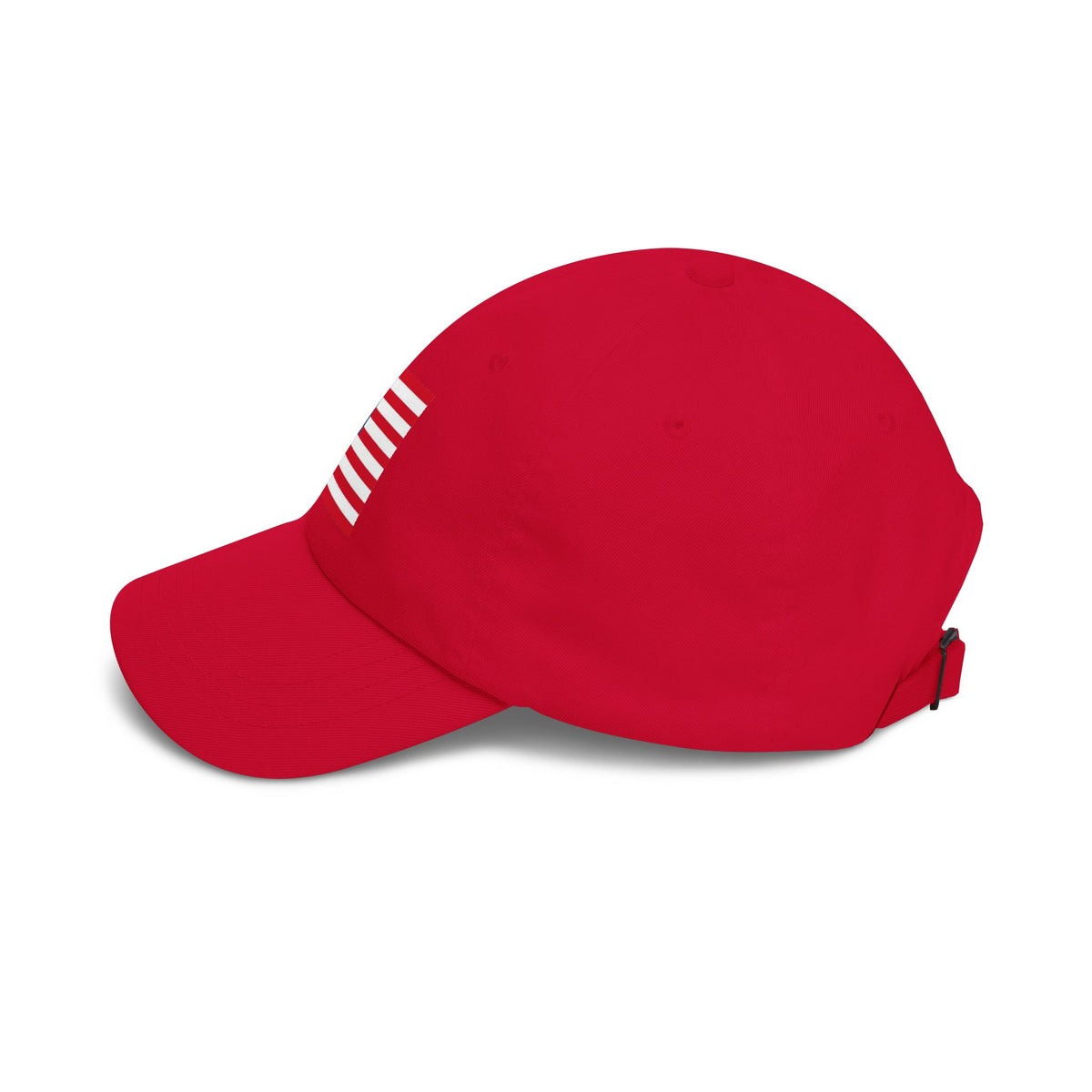 Patriotic Vintage Baseball Dad Cap with Embroidered Crusader Heart Flag