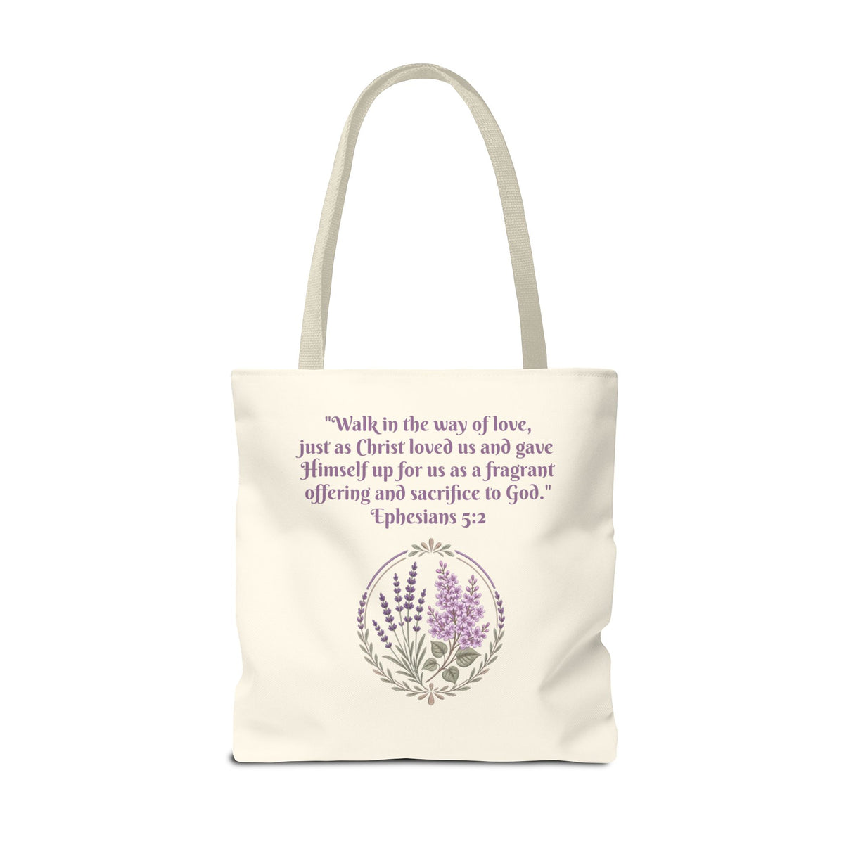 Fragrance of Christ Floral Tote Bag — Faith-Inspired Everyday Carry
