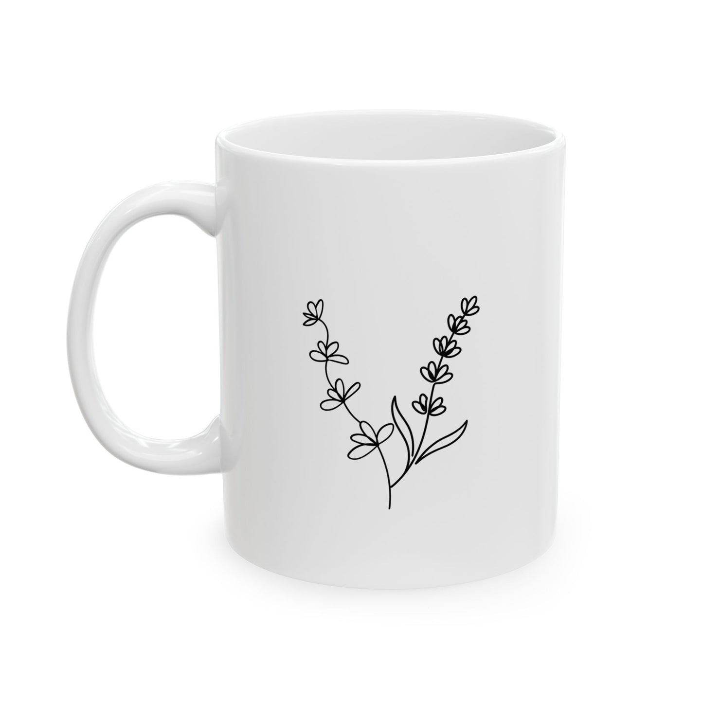 Love Heart Ceramic Mug — "Always in My Heart" Sentimental Coffee Cup