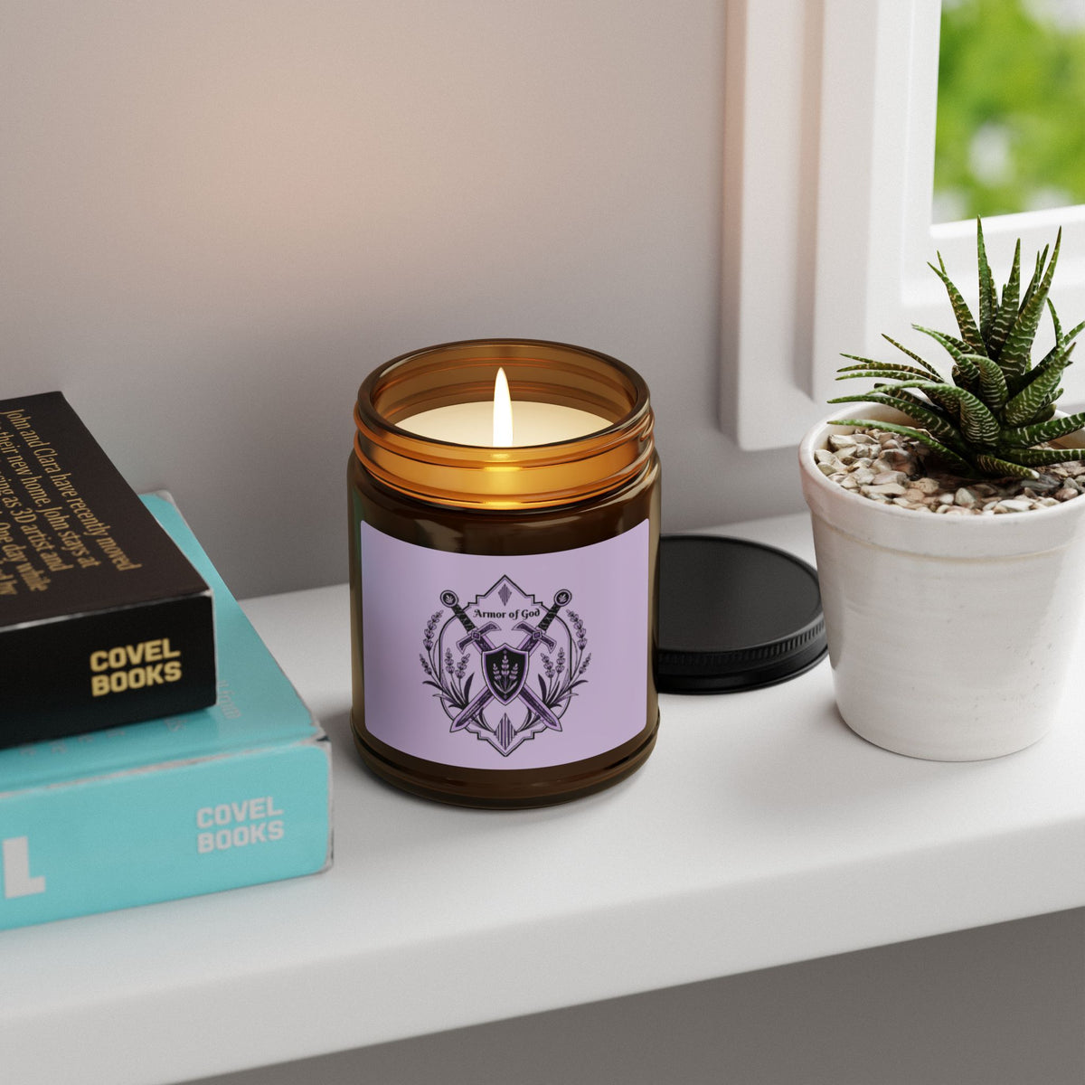 Armor of God Amber Jar Soy Candle