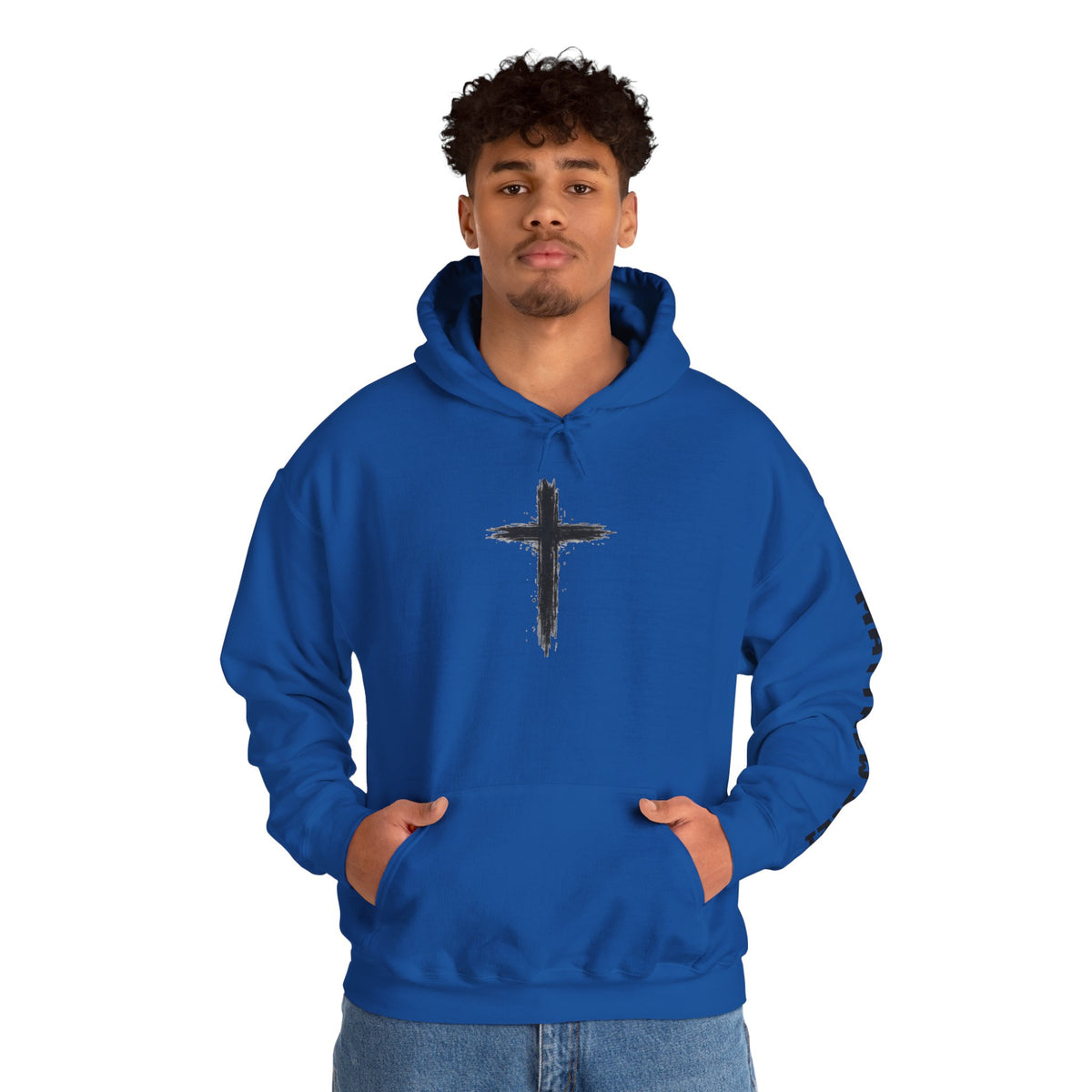 Yeshua Saves Christian Cross Hoodie