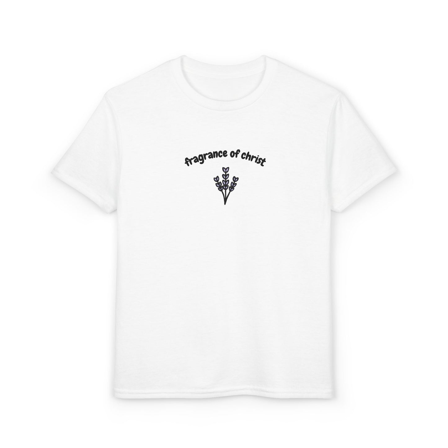 Youth T-Shirt — 'Fragments of Desire' Minimal Floral Chest Graphic