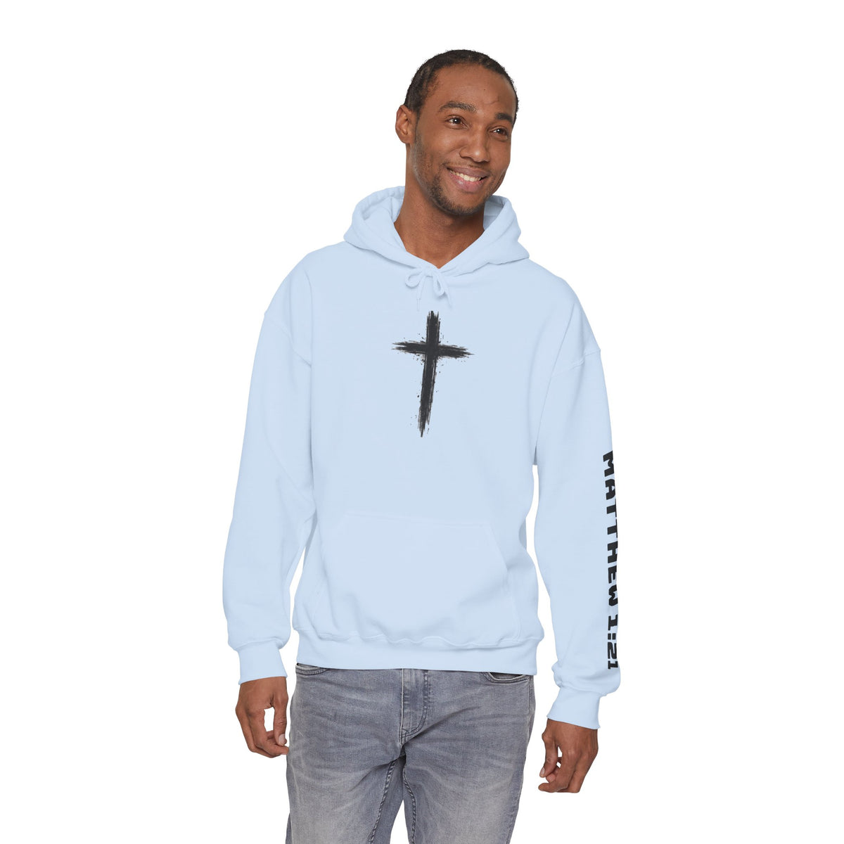 Yeshua Saves Christian Cross Hoodie
