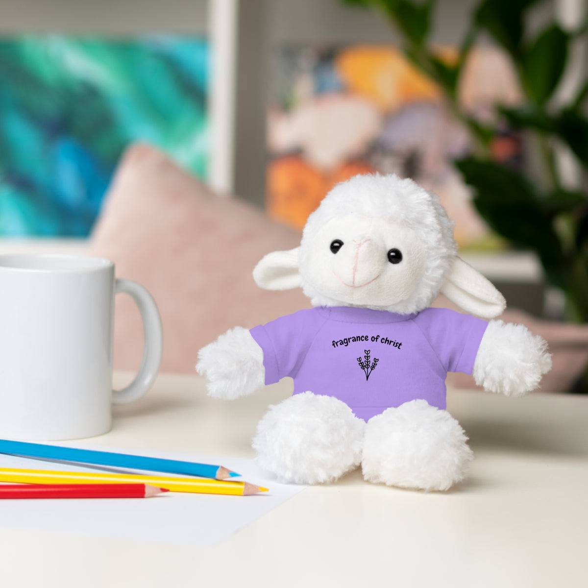Lavender "Fragrance of Christ" Plush Bear with Tee
