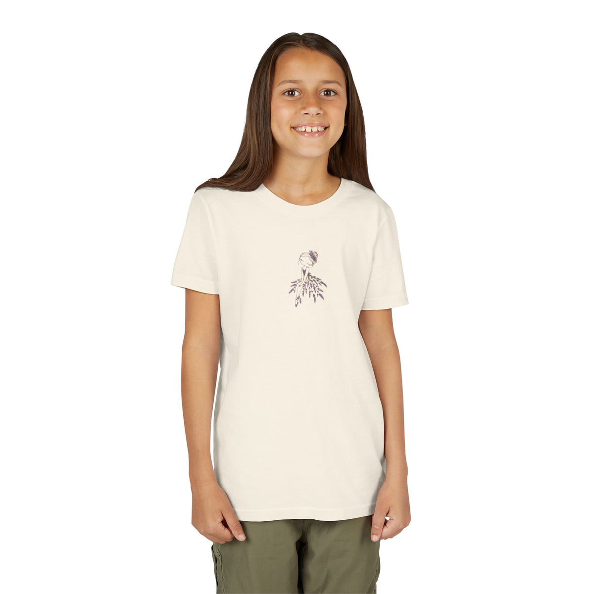 Youth Tee — Flower Ballerina Graphic