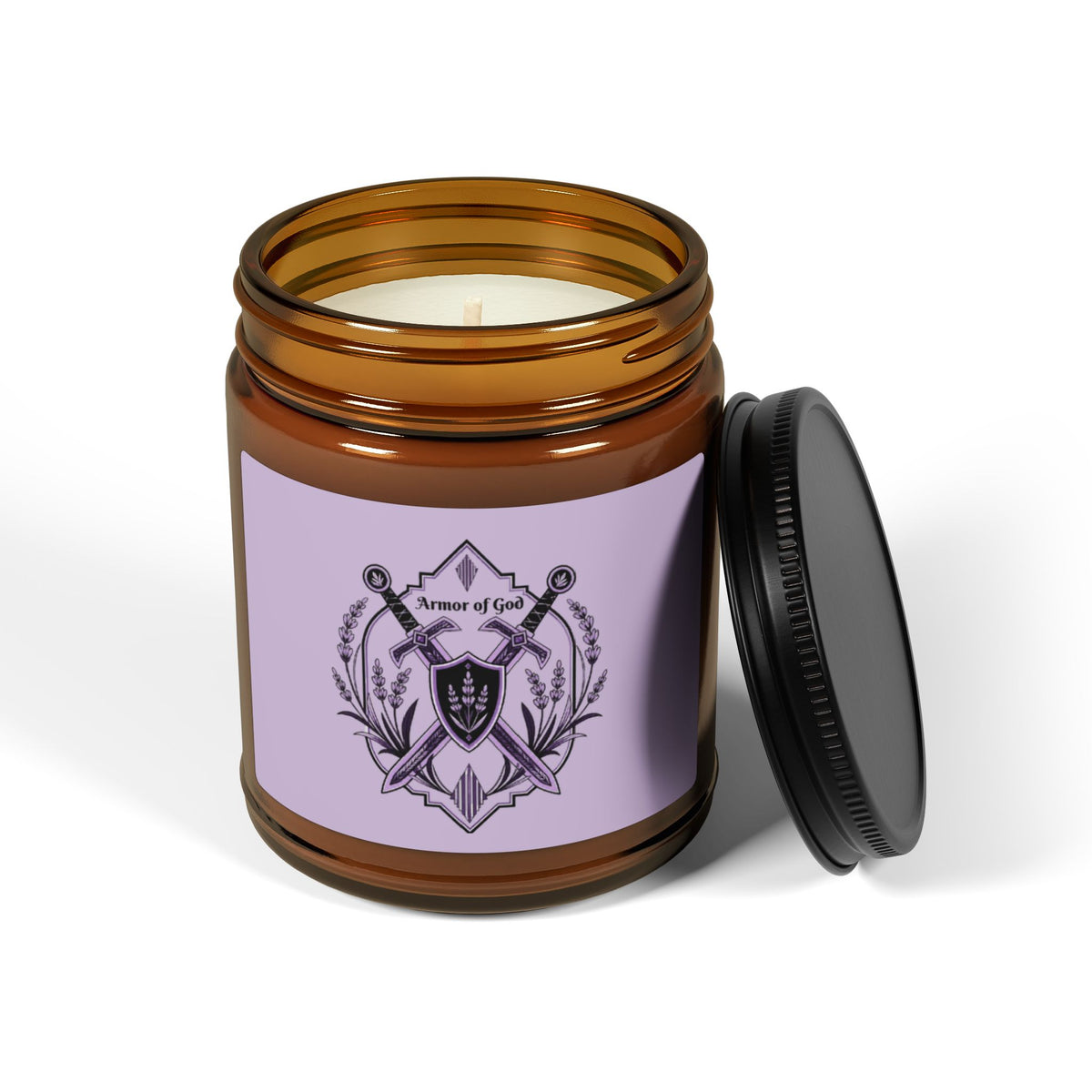 Armor of God Amber Jar Soy Candle