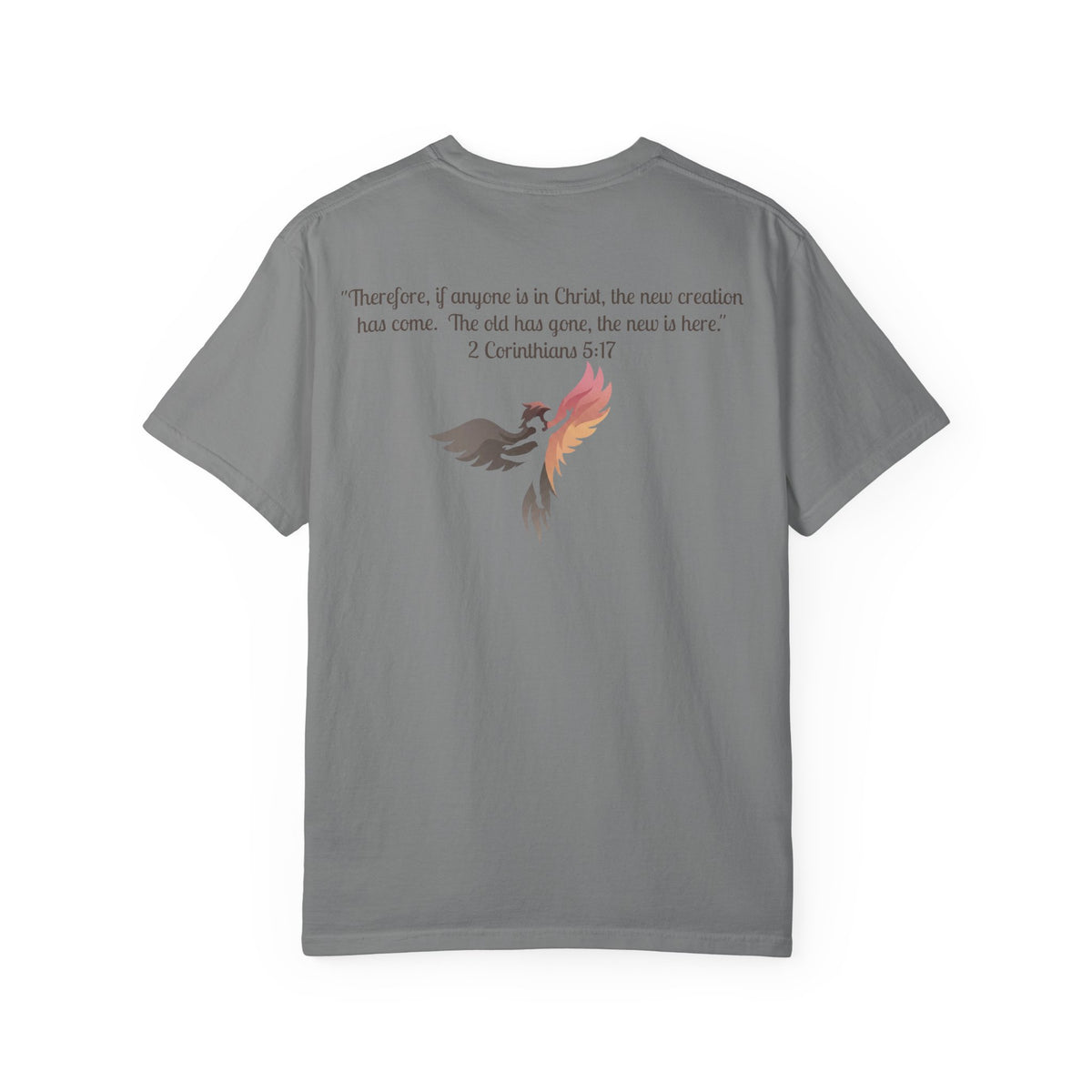 T-Shirt — "Rise Anew" Knight & Phoenix Inspirational Christian Tee