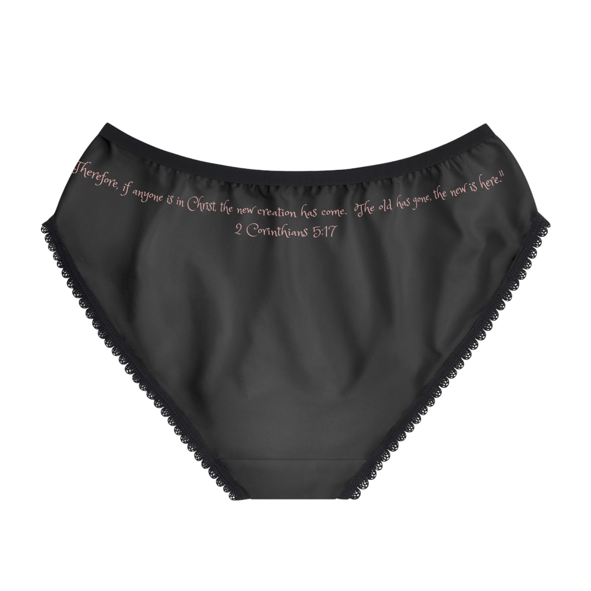 Women's Briefs — 'Rise Anew' Pink Phoenix Christian Scripture Bikini Briefs