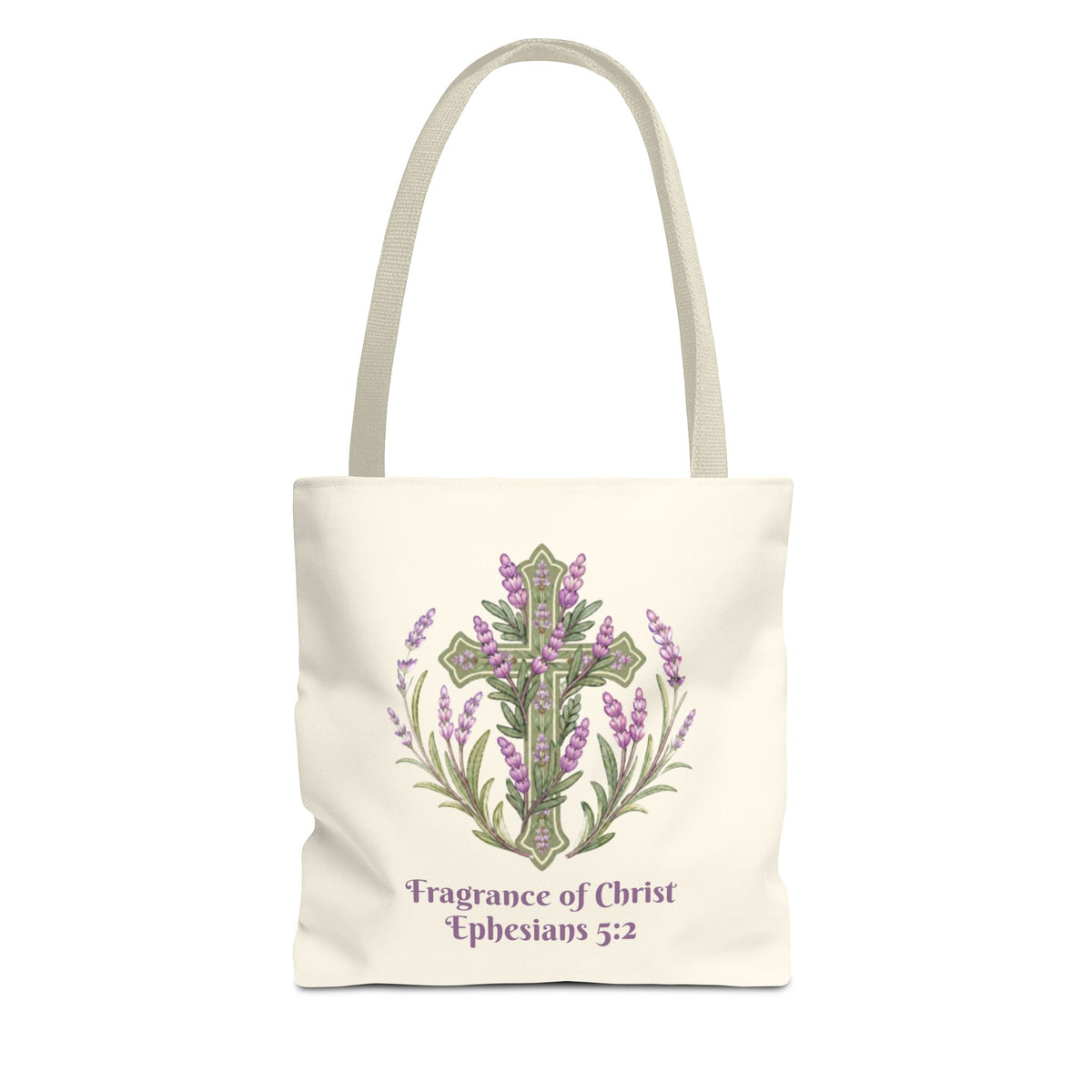 Fragrance of Christ Floral Tote Bag — Faith-Inspired Everyday Carry