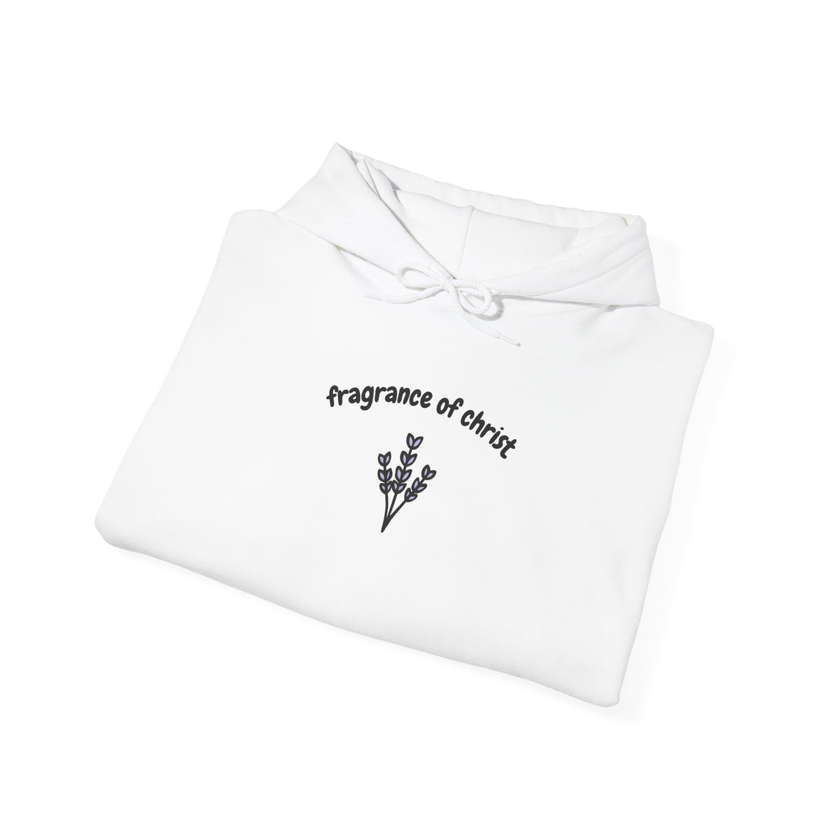 Fragrances of Christ Hoodie — Minimal Floral Cross Christian Hoodie