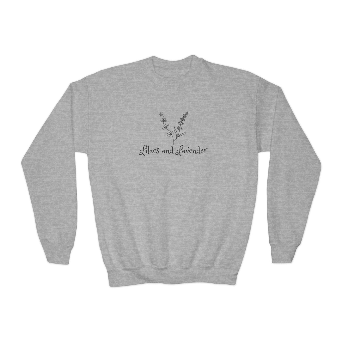 Youth Crewneck Sweatshirt — Lilacs and Lavender