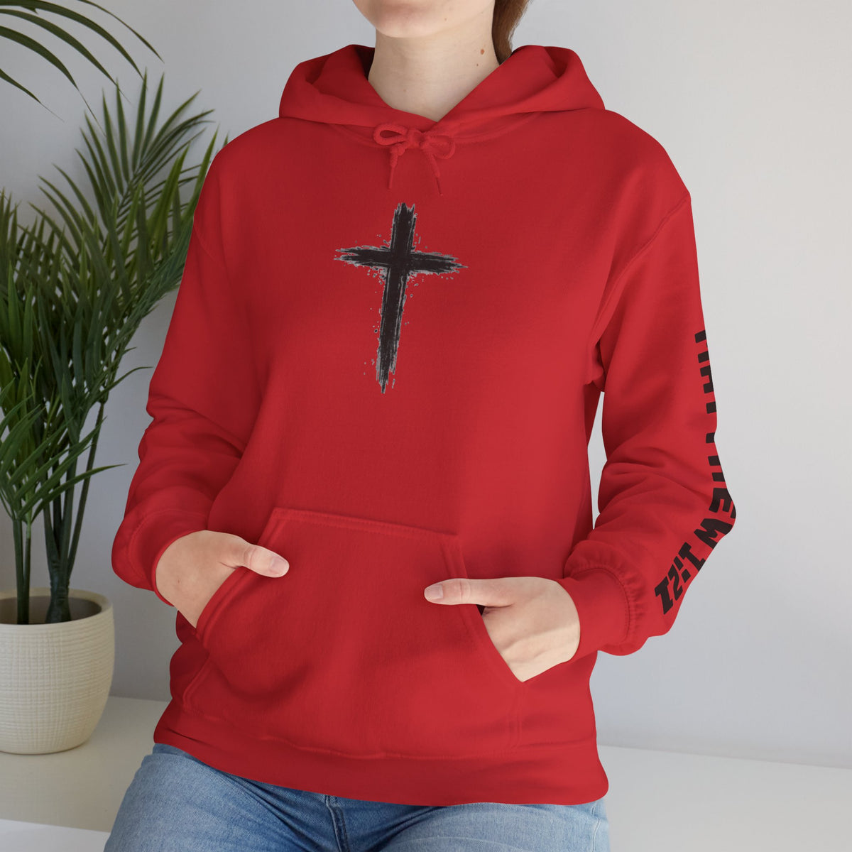 Yeshua Saves Christian Cross Hoodie