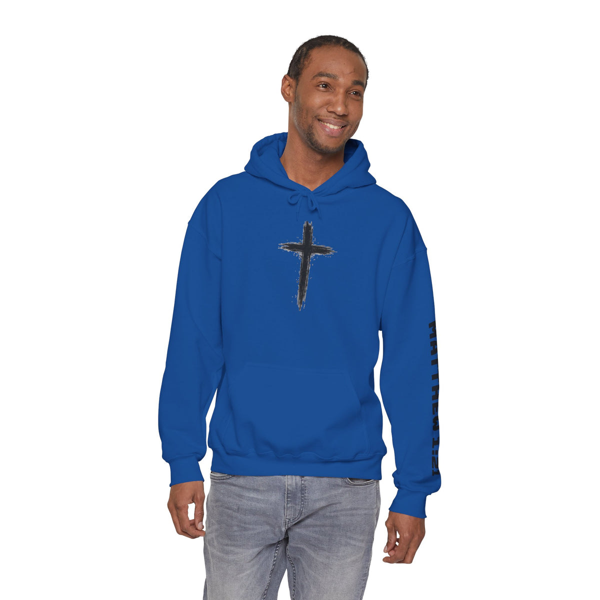 Yeshua Saves Christian Cross Hoodie