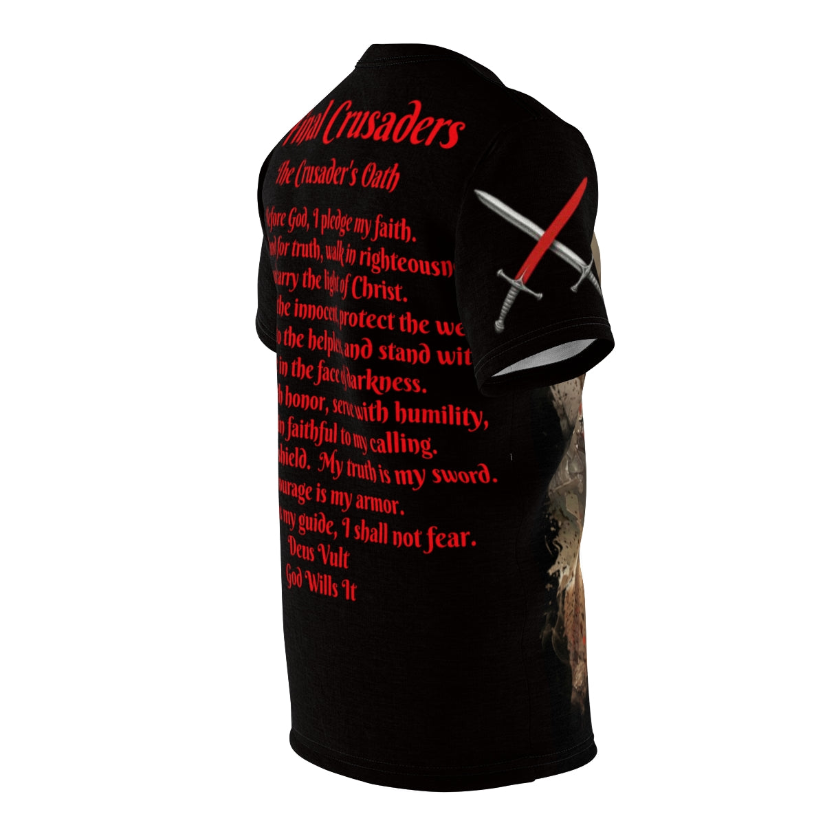 The Vanguard Knight All-Over Graphic Tee- Final Crusaders