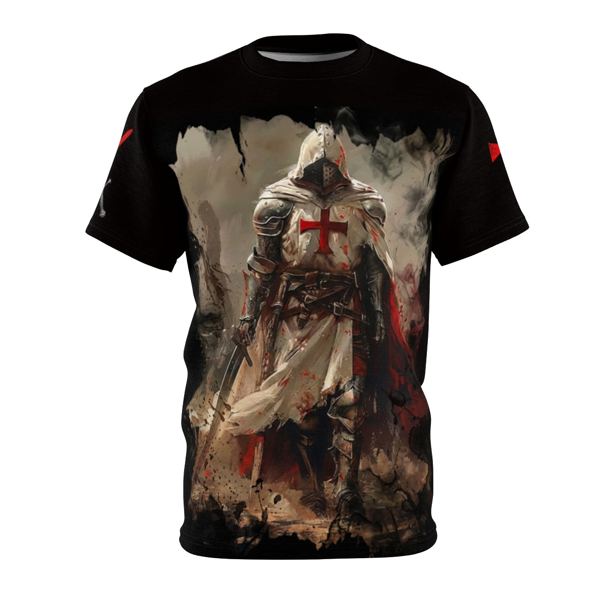 The Vanguard Knight All-Over Graphic Tee- Final Crusaders