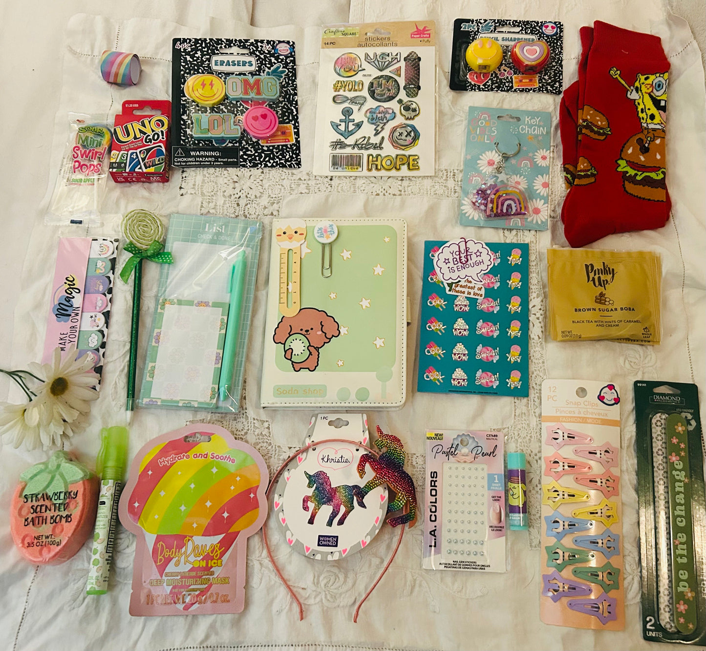 Kawaii Kiwi Juice Notebook Gift Set