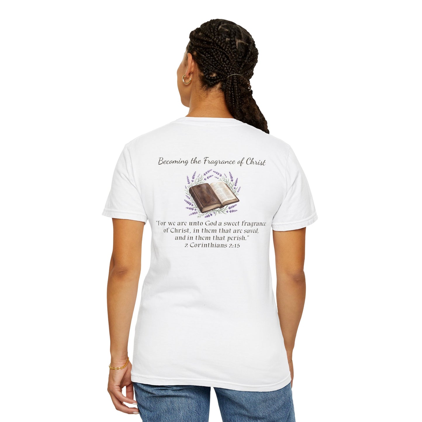 Lavender Hummingbird Tee-"Becoming the Fragrance of Christ"