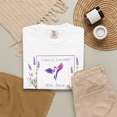 Lavender Hummingbird Tee-"Becoming the Fragrance of Christ"