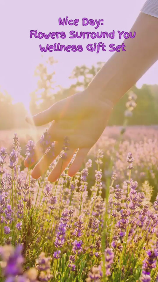 "Nice Day:  Flowers Surround You' Cozy Wellness Gift Set
